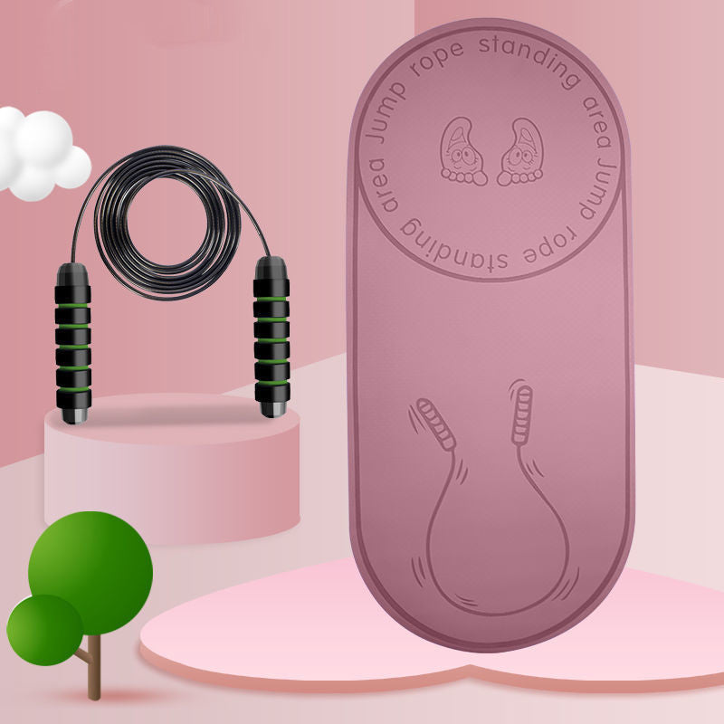 Gadgets Of Lifestyle Fitness Non-slip Mat with Skipping Rope,