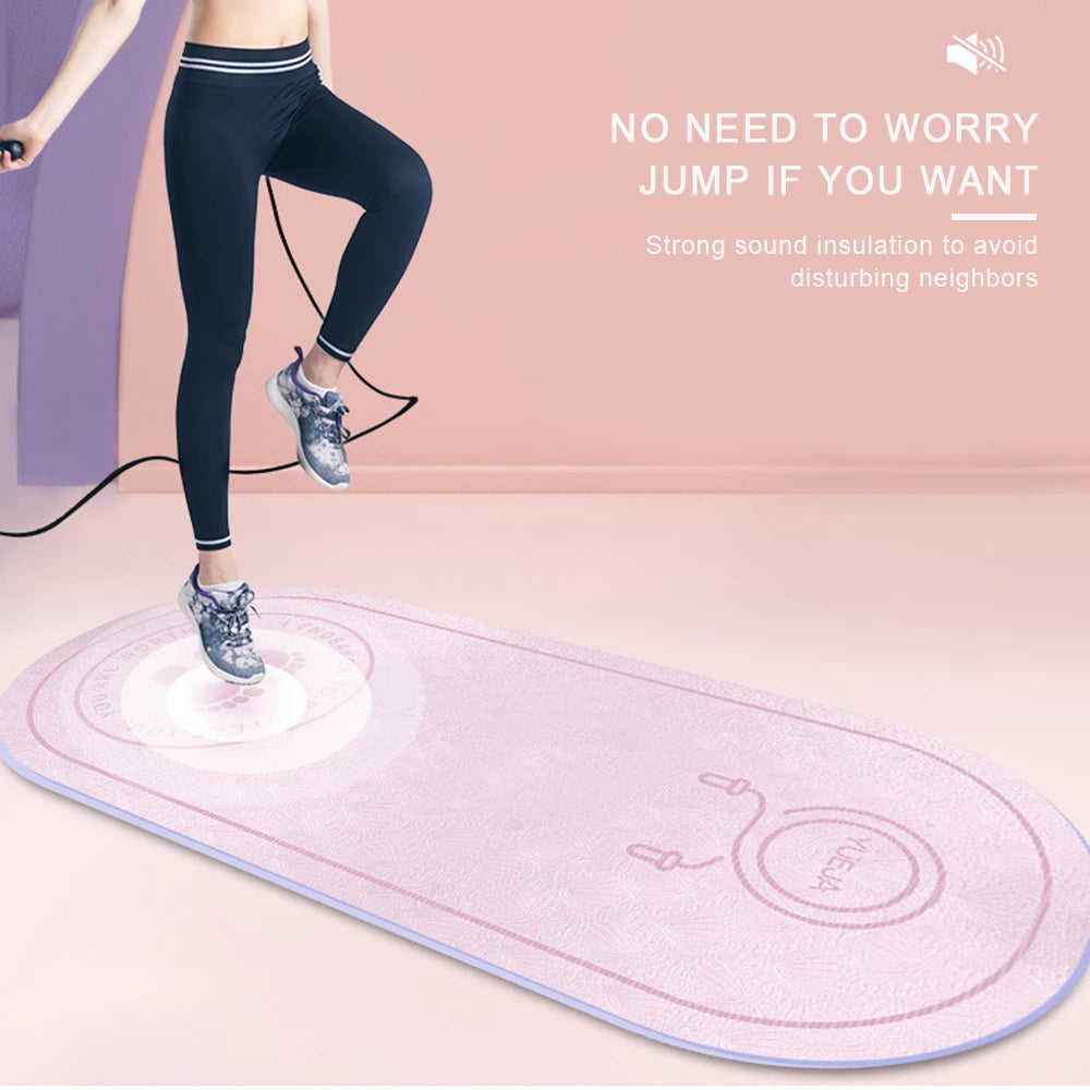 Gadgets Of Lifestyle Fitness Non-slip Mat with Skipping Rope,