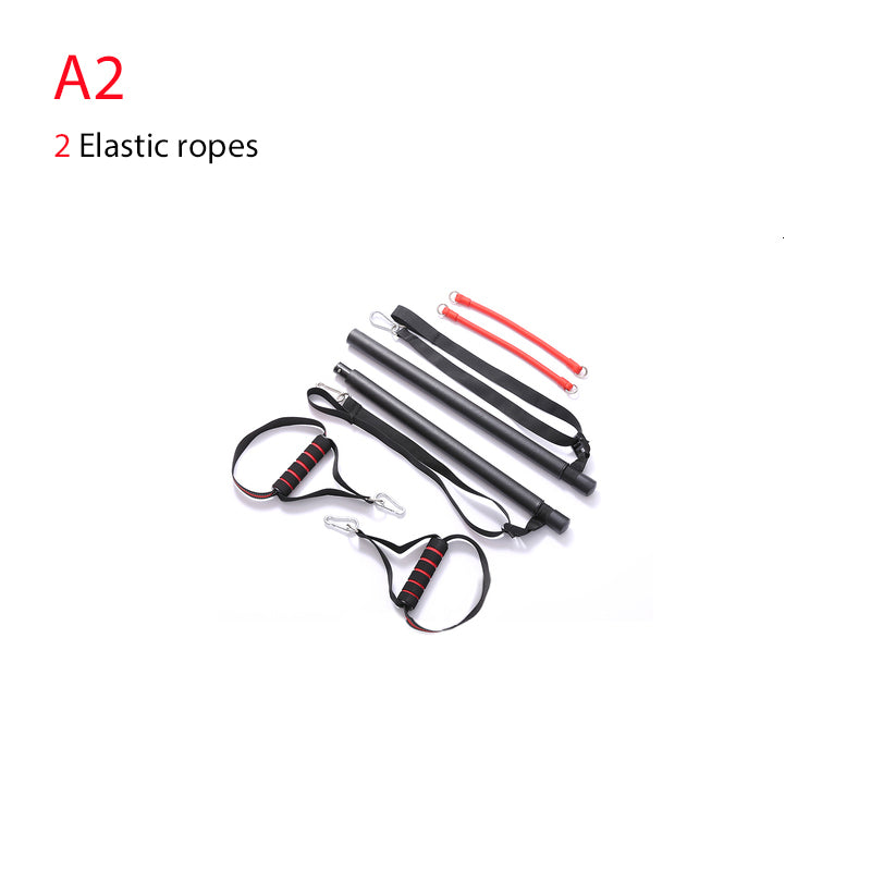 Gadgets Of Lifestyle Body Workout Trainer Bar with Resistance Bands Rubber Buckles